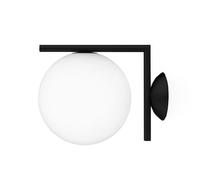 FLOS lampe murale ou au plafond IC C/W1 (Noir - Verre soufflé et métal)
