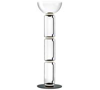 FLOS lampadaire NOCTAMBULE (3 High Cylinders & Bowl - Verre souffl / Aluminium moul sous pression noir)