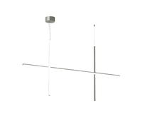 FLOS lampe à suspension COORDINATES S2 (Argent moon - Aluminium Extrudé)