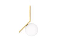 FLOS Suspension IC Lights S1 – Verre soufflé, laiton brossé