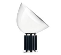 FLOS Lampe de table/sol Taccia LED H 64,5 cm Noir aluminium et verre