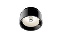 FLOS Applique murale et plafonnier Wan C/W Aluminium Noir