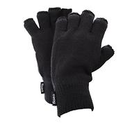 Floso Mitaines Thermiques pour Hommes, en Polaire Thinsulate (3M 40g) (L/XL) (Noir)