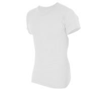 FLOSO Sous-maillot thermique homme, manches courtes THERM111 (tour de poitrine : 102-107cm (Large)) (Blanc)