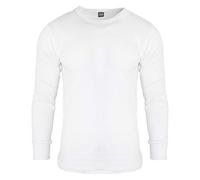 FLOSO Sous-maillot thermique / T-shirt homme, manches longues THERM22 (Tour de poitrine : 81-86 cm (Small)) (Blanc)