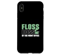 Floss Boss of The Front Office Réceptionnistes dentaires drôles Coque pour iPhone XS Max