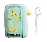 Floss Dispenser, Floss Container, Refillable Organizer, Automatic Thread Release, Portable Tool for Hotels Restaurants Homes, 2.76x3.54x1.18 Inches