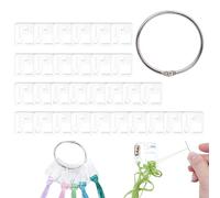 Floss Drops Bobines de fil transparentes pour point de croix, organiseur pour fil de coton, rangement de