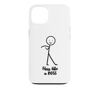 Floss Like A Boss Stick Figure Stickman Doodle imprimée drôle Coque pour iPhone 13