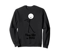 Floss Like A Boss Stick Figure Stickman Doodle imprimée drôle Sweatshirt