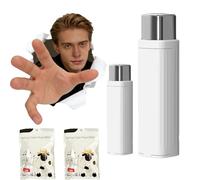 Floss Pick Box-Refillable Floss Pick Box Upgrade Portable Automatic with 100 Pcs Dental for Cleaning Teeth and Oral Care at Dating Travel Hotels (White,2pcs)