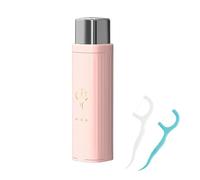 Floss Pick Holder - Floss Dispenser for Easy Use | Compact Case with Built In Cutter, Portable Holder for Teeth Cleaning Travel Home Office Hygiene 4.09x1.02x1.02 in