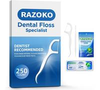 Floss Picks High Tenacity Toothpicks Sticks 250pcs With Portable Cases And 100pcs Brushpicks Interdental Toothpicks Perfect For Family,Hotel,Travel (250 Pieces)