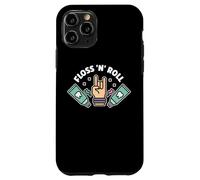 Floss Rock and Roll Dentiste Dentaire Bureau Humour Musique Coque pour iPhone 11 Pro
