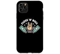 Floss Rock and Roll Dentiste Dentaire Bureau Humour Musique Coque pour iPhone 11 Pro Max