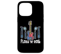 Floss Rock and Roll Dentiste Dentaire Bureau Humour Musique Coque pour iPhone 14 Pro Max