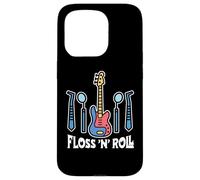 Floss Rock and Roll Dentiste Dentaire Bureau Humour Musique Coque pour iPhone 15 Pro
