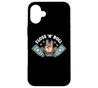 Floss Rock and Roll Dentiste Dentaire Bureau Humour Musique Coque pour iPhone 16 Plus