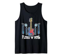 Floss Rock and Roll Dentiste Dentaire Bureau Humour Musique Débardeur