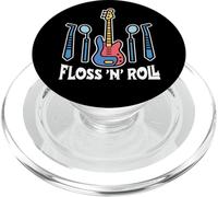 Floss Rock and Roll Dentiste Dentaire Bureau Humour Musique PopSockets PopGrip pour MagSafe
