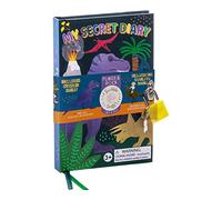 Floss & Rock Dino My Scented Secret Diary, parfum cola avec feuille d'autocollants, cadenas et clé, livre d'activités pour enfants