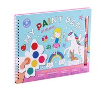 Floss & Rock Rainbow Fairy Kids My Painting Pad Set de 8 images, 8 palettes de peinture et un pinceau