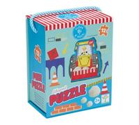 Floss & Rock Puzzle en forme de construction, 12 pièces, 35,6 x 24,9 cm, multicolore