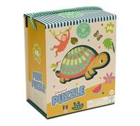 Floss & Rock Puzzle en forme de jungle, 60 pièces, 50,8 x 33 cm, multicolore