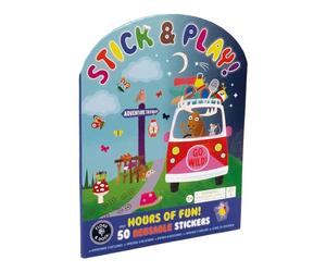 Floss & Rock Stick & Play Livres d'autocollants réutilisables pour enfants de 3 ans et plus