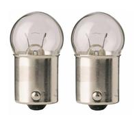 Flosser Boite d'ampoule blanche x10 15025 / BA15s 12V 15W compatible avec moto