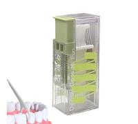 Flosser - Disppensing Automatic Disppensing Tents, Portable 10 Pré-filets, conception hygiénique compacte ergonomique | Kit de voyage fiable pour sacs à main, poche, sac de gymnase, voiture et