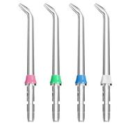 Flosser Lot de 4 embouts de jet de rechange pour WP100 WP250 WP300 WP450 WP660 WP900 - Buses d'irrigation buccale universelles durables pour des dents propres, des gencives saines et une haleine