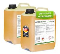Flotex - Shampooing concentré pour voiture dans un bidon pratique de 2 x 5 l | Shampooing de voiture pour nettoyeur haute pression | Nettoyant de voiture pour voiture, camion, camping-car et moto