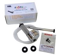 FLOTit 2.0 Tube de trempage flottant sans bière avec double entrée de filtre (DFI) de 500/300 microns pour une bière toujours claire, moins de déchets de bière et pas d'encrassement. Fabriqué aux