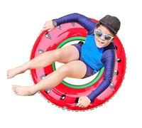 Flottaison de la piscine aux fruits : anneaux de natation avec fruits, orange pastèque, kiwi, balsa de natation | Pack piscine gonflable flottantes anneaux tube de fruits, plaisir de flottaison