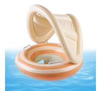 Flottant De Piscine Pour Avec Pare-Soleil | Cercle Flottant Pour Piscine | Donut Réglable Avec Protection Solaire Pour Et Enfants