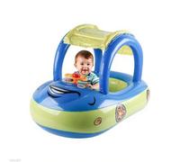 Flottant Piscine Pour Enfants - Flottant pour | Jouet Gonflable Avec Toit Protection Solaire Forme Voiture Et Roue Pour Plage Été Lac