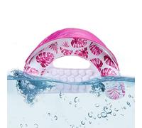 Flottant pour adultes - Hamac flottant gonflable | Gallegğiante avec porte-gobelets et abat-jour | Piscine Plage Repos extérieur | PVC résistant | Tapis de lit d'été | Se détendre f