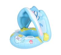 Flottant pour avec couvercle, flottant piscine avec protection solaire - anneau gonflable portable été avec protection solaire et assise pour 6-36 mois garçons filles