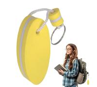 Flottant pour clés bateaux - porte-clés flottant ovale, accessoires de sport aquatique, porte-clés pour sacs à dos, école, pendaison pour piscine, camping, pêche, voyage fluvial, navigation, jaune
