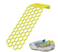 Flottante Bee Island - Mangeoire flottante en forme de papillon | Échelle pliable anti-chute | Utilisation pour les tasses à abeilles pour le jardin | Île flottante imprimée | Abreuvoir pour abeilles