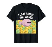Flotte au-Dessus des Vagues, Motif Poisson Mignon T-Shirt