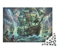Flotte de Pirates fantômes Puzzle 1000 Pièces Adultes Et Enfants,Jeu Éducatif,Anti-Stress, Casse-tête,Premium,Carton,Dès 14 Ans,Déco Murale,Détente,Défi 70x50cm