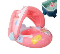 Flotte de piscine pour bébés avec baldaquin, tube de piscine pour bébé avec baldaquin, protection solaire, anneau d'eau pour avec siège pour 6 à 36 mois, garçons et filles Summer climat cali