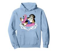 Flotteur Amusant Beagle Flamant Rose Fête d'été Sweat à Capuche