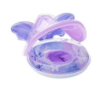 Flotteur Bébé de Natation avec Canopée - Flotteur De Piscine pour Tout Petit avec Toit Et Protection Solaire | Radeau De Détente en Forme De Papillon pour La Nage Et Le Jeu en Plein Air Estival