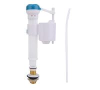 Flotteur Chasse D'eau WC, Mecanisme Chasse D'eau WC, Robinet Flotteur WC, Vanne De Remplissage À Bouton-Poussoir En ABS, Bleu Blanc UK G1/2