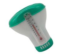 Flotteur chimique avec thermomètres, distributeur de chlore flottant comprimés de chlore, accessoires flottants pour médicaments, distributeur de grande capacité avec thermomètres
