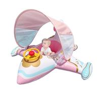 Flotteur d'avion Gonflable - Radeau de Piscine avec Parasol, Jouet de Chaise Longue de Natation pour et Adultes, Flotteur d'eau en Forme d'avion, Tour Gonflable de Plage de Piscine extérieure