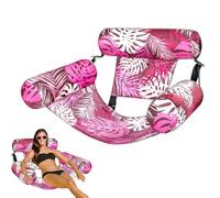 Flotteur de Bain de Soleil - Bouées Gonflables pour Adultes - Tapis Flottant Hamac Motif Végétal pour Vacances en Plein Air Camping Plage Pique-Nique Rivière Jardin Anniversaire Famille
